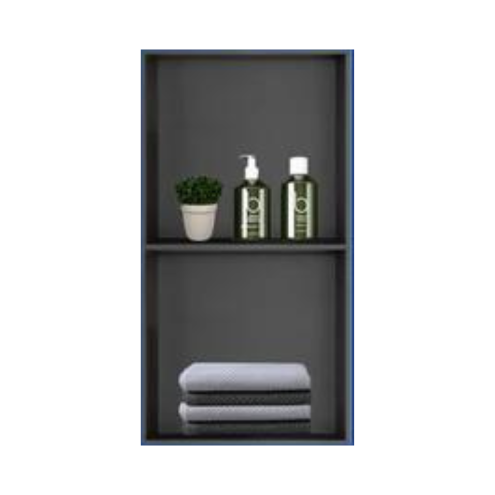 Z - Stainless Steel Metal Niche Black - 12"x 24" - ND600-MB - Double